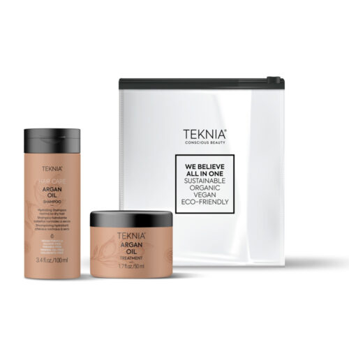Lakme´ Teknia Argaaniaõliga reisipakk( šampoon 100ml+ juuksemask 50ml+ minigrip kott)