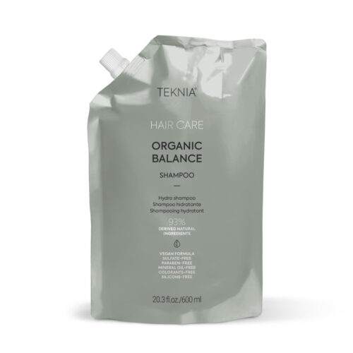 Lakme´ Teknia Organic Balance sulfaadivaba šampooni täitepakk 600ml